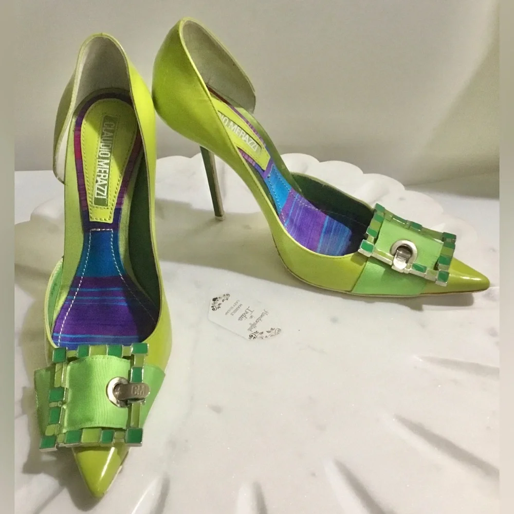 Claudio Merazzi Italy 🇮🇹 D’ Orsay Pumps - Picture 1 of 11